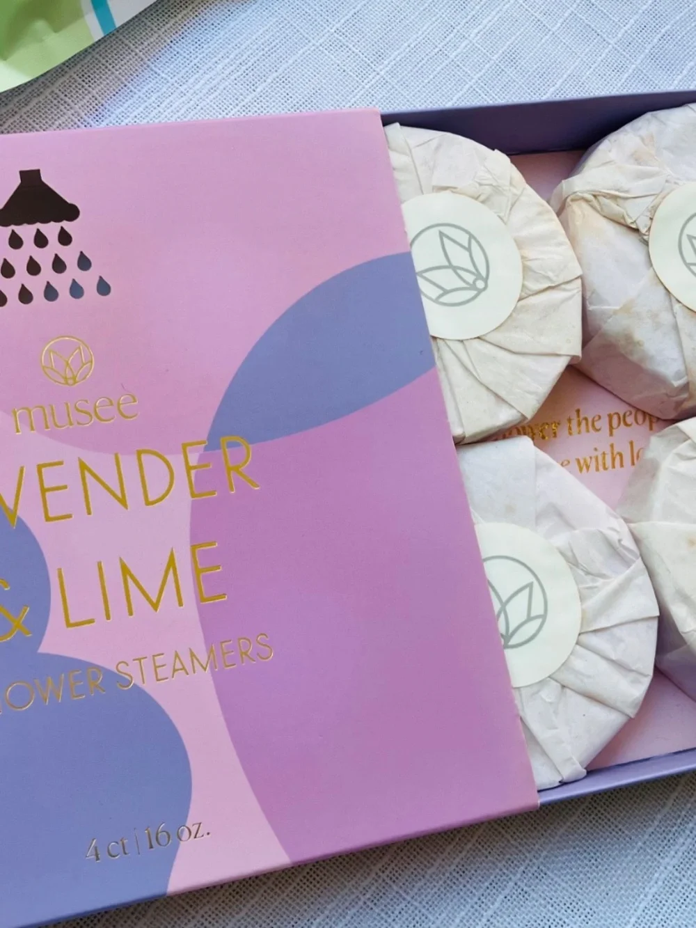 Two Pack of New Sealed Shower Steamers /Bliss Eucalyptus / Musee Lavender & Lime
